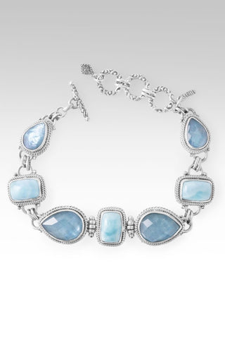 God's Perfect Place Bracelet II™ in Larimar & Blue Mother of Pearl Quartz - Multi Stone - only found at SARDA™