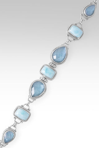God's Perfect Place Bracelet II™ in Larimar & Blue Mother of Pearl Quartz - Multi Stone - only found at SARDA™