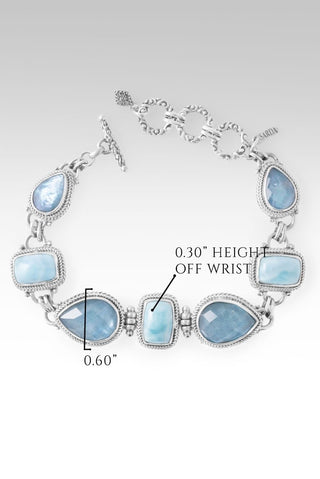 God's Perfect Place Bracelet II™ in Larimar & Blue Mother of Pearl Quartz - Multi Stone - only found at SARDA™