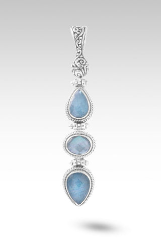 God's Perfect Place Pendant™ in Blue Quartz Mother of Pearl - Multi Stone - only found at SARDA™