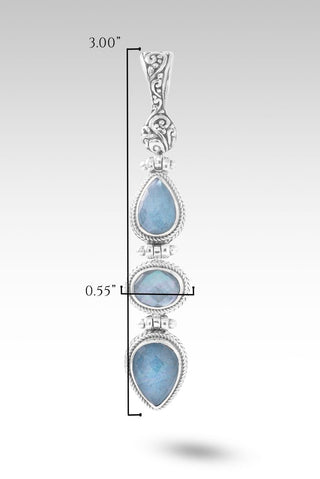God's Perfect Place Pendant™ in Blue Quartz Mother of Pearl - Multi Stone - only found at SARDA™