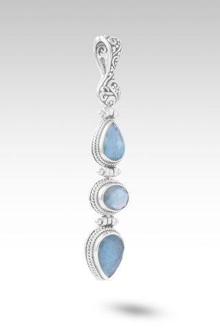 God's Perfect Place Pendant™ in Blue Quartz Mother of Pearl - Multi Stone - only found at SARDA™
