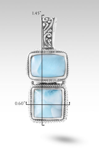 God's Perfect Place Pendant™ in Larimar - Multi Stone - only found at SARDA™