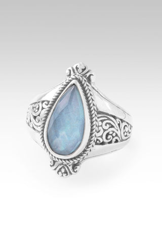 God's Perfect Place Ring II™ in Blue Quartz Mother of Pearl - Dinner - only found at SARDA™