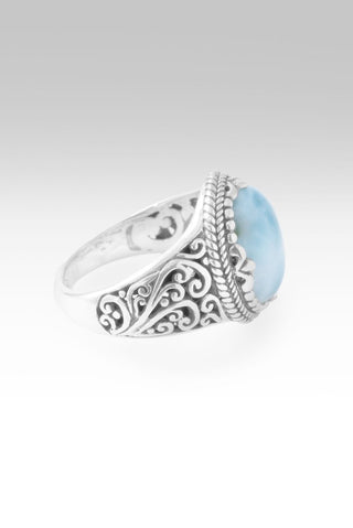 God's Perfect Place Ring™ in Larimar - Dinner - only found at SARDA™