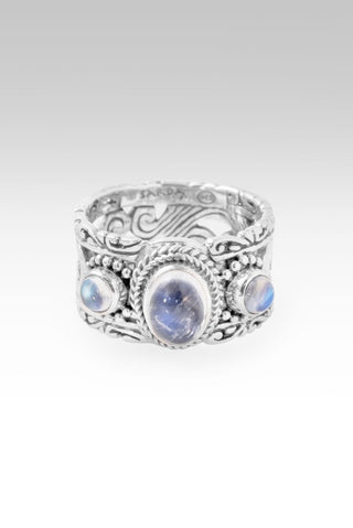 God's Presence Ring™ in Rainbow Moonstone - Dinner - only found at SARDA™