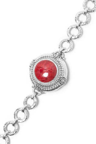 Good Hope Bracelet™ in Red Sponge Coral - Single Stone - SARDA™
