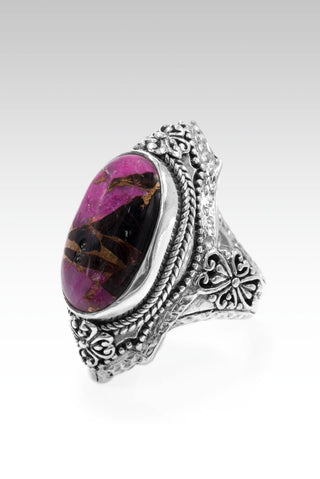 Grace Changes Everything Ring™ in Pink Calcite, Obsidian & Bronze - Statement - SARDA™