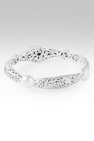 Graceful Beauty Bangle Bracelet™ in Black Onyx & Black Spinel - Bangle - only found at SARDA™