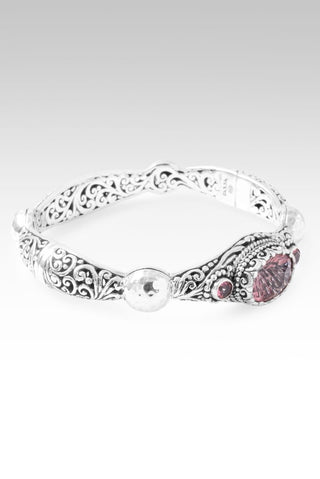 Graceful Beauty Bangle Bracelet™ in Pink Cashmere™ Mystic Quartz & Pale Plum™ Mystic Topaz - Bangle - only found at SARDA™