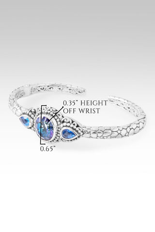 Graceful Presence Cuff™ in Odyssey Universe™ Mystic Quartz & Royal Bali Blue™ Mystic Topaz - Cuff - only found at SARDA™