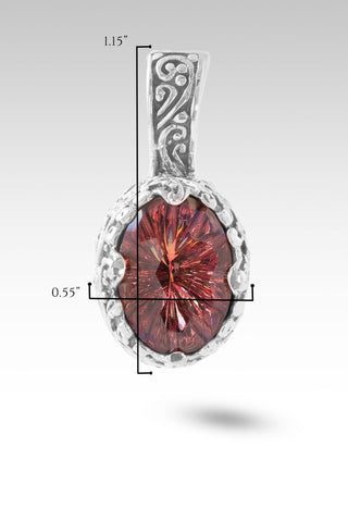 Graceful Strength Pendant™ in Hayward's Muse™ Mystic Quartz - Single Stone - only found at SARDA™