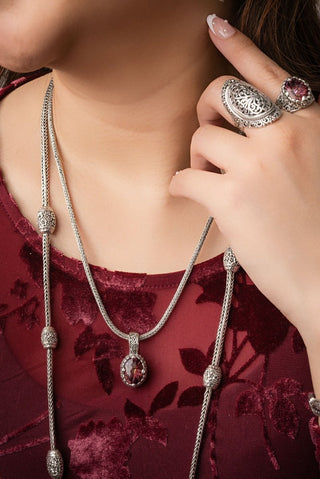 Graceful Strength Pendant™ in Hayward's Muse™ Mystic Quartz - Single Stone - only found at SARDA™