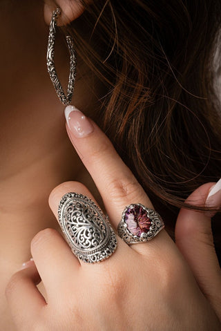 Graceful Strength Ring™ in Hayward's Muse™ Mystic Quartz - Dinner - only found at SARDA™