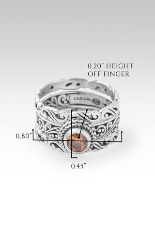 Gracious Spirit Ring Set of 3™ in Chocolate Mystic Moissanite - Stackable - only found at SARDA™