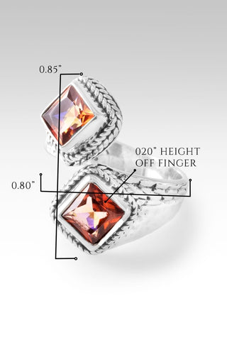 Gratitude's Glow Ring™ in Ardent™ Mystic Topaz - Bypass - only found at SARDA™