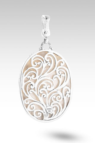 Guardian of Treasures Pendant™ in White Mother of Pearl - Magnetc Enhancer Bail - only found at SARDA™