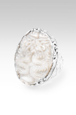Guardian of Treasures Ring™ in White Mother of Pearl - Statement - only found at SARDA™