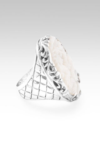 Guardian of Treasures Ring™ in White Mother of Pearl - Statement - only found at SARDA™