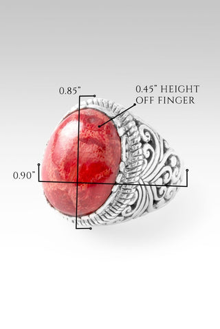 Guiding Hand Ring™ in Red Sponge Coral - Statement - only found at SARDA™