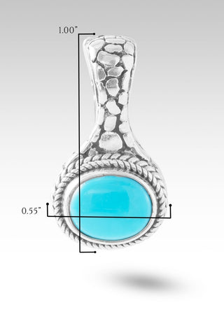 Happy are the Peacemakers Pendant™ in Sleeping Beauty Turquoise - Single Stone - only found at SARDA™