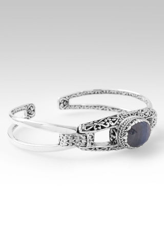He Calms the Storms Cuff Bracelet™ in Blue Grey Sapphire - Cuff - only found at SARDA™