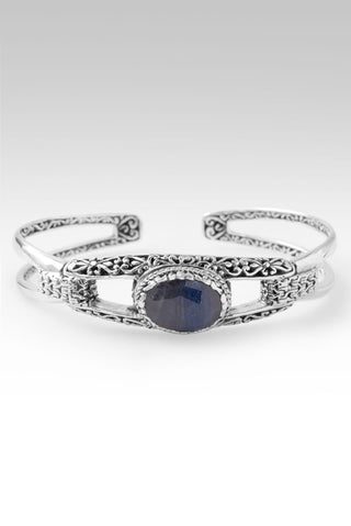 He Calms the Storms Cuff Bracelet™ in Blue Grey Sapphire - Cuff - only found at SARDA™