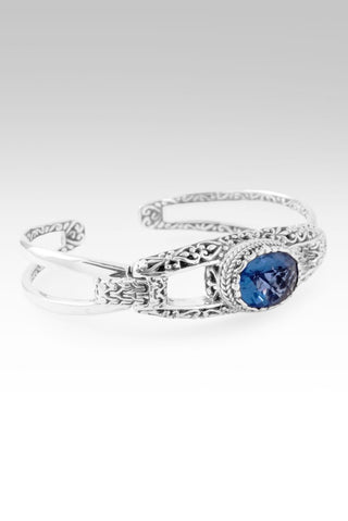He Calms the Storms Cuff Bracelet™ in Blue Violet Fluorite - Cuff - only found at SARDA™
