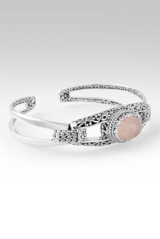 He Calms the Storms Cuff Bracelet™ in Cor - De - Rosa Morganite - Cuff - only found at SARDA™