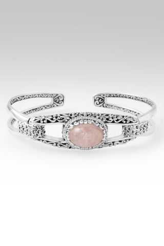 He Calms the Storms Cuff Bracelet™ in Cor - De - Rosa Morganite - Cuff - only found at SARDA™
