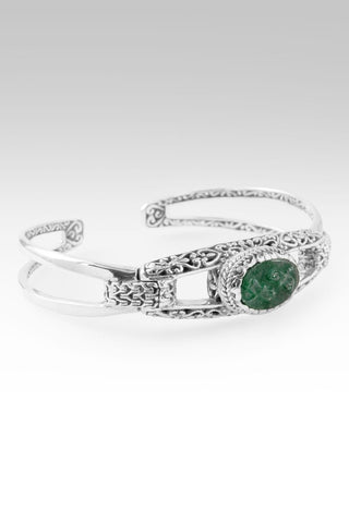 He Calms the Storms Cuff Bracelet™ in Kiwi Quartz - Cuff - only found at SARDA™