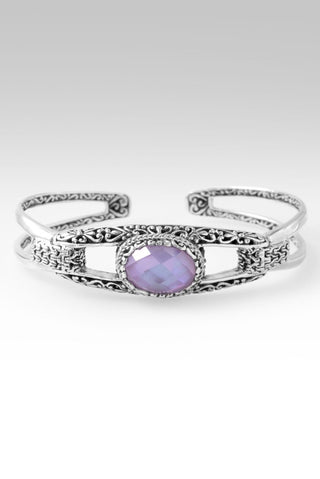 He Calms the Storms Cuff Bracelet™ in Lavender Mother of Pearl CZ - Cuff - only found at SARDA™