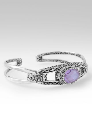 He Calms the Storms Cuff Bracelet™ in Lavender Mother of Pearl CZ - Cuff - only found at SARDA™
