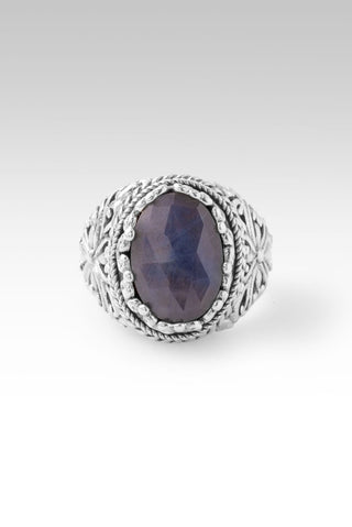 He Comforts Me Ring™ in Blue Grey Sapphire - Dinner - only found at SARDA™