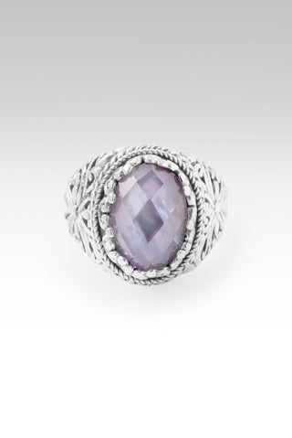 He Comforts Me Ring™ in Lavender Mother of Pearl CZ - Dinner - only found at SARDA™