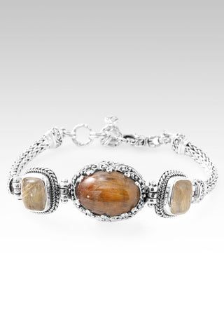 He Doesn't Make Mistakes Bracelet™ in Cacoxenite & Gold Rutilated Quartz - Multi Stone - only found at SARDA™