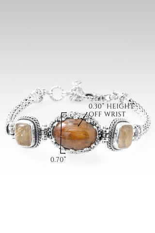 He Doesn't Make Mistakes Bracelet™ in Cacoxenite & Gold Rutilated Quartz - Multi Stone - only found at SARDA™