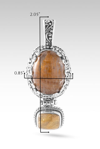 He Doesn't Make Mistakes Pendant™ in Cacoxenite & Gold Rutilated Quartz - Multi Stone - only found at SARDA™
