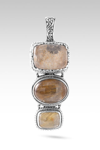 He Doesn't Make Mistakes Pendant™ in Garden Quartz, Cacoxenite & Gold Rutilated Quartz - Multi Stone - only found at SARDA™