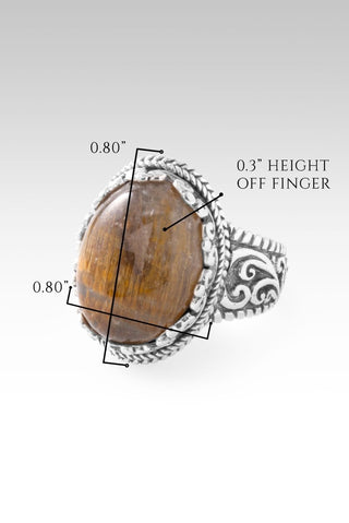 He Doesn't Make Mistakes Ring™ in Cacoxenite - Dinner - only found at SARDA™