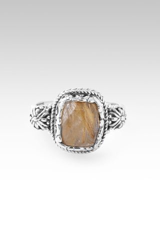 He Doesn't Make Mistakes Ring™ in Gold Rutilated Quartz - Dinner - only found at SARDA™