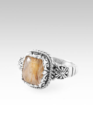 He Doesn't Make Mistakes Ring™ in Gold Rutilated Quartz - Dinner - only found at SARDA™