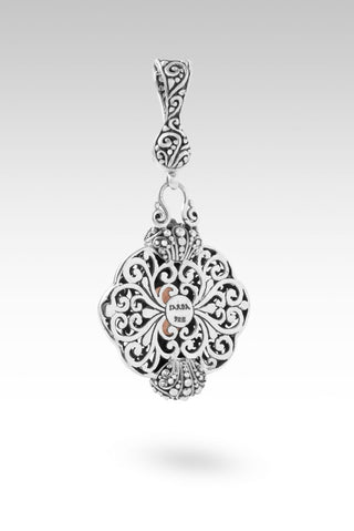 He Fights Our Battles Pendant™ in Cor - De - Rosa Morganite, Garnet & Red Velvet Zircon - Multi Stone - only found at SARDA™