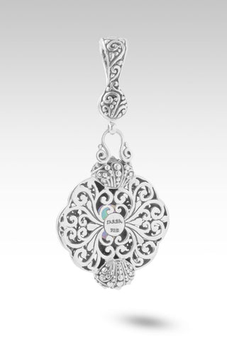 He Fights Our Battles Pendant™ in Picasso Green™ Mystic Quartz, Tanzanite & Peridot - Multi Stone - only found at SARDA™