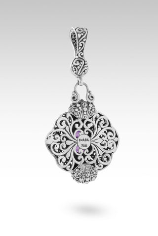 He Fights Our Battles Pendant™ in Purple Banded Fluorite & Amethyst - Multi Stone - only found at SARDA™