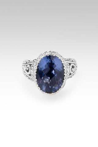 He Gives U Life Ring™ in Blue Violet Fluorite - Dinner - only found at SARDA™