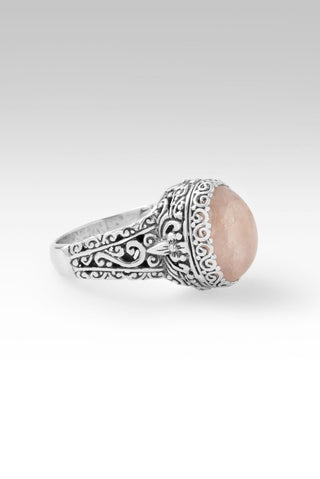 He Gives U Life Ring™ in Cor - De - Rosa Morganite - Dinner - only found at SARDA™