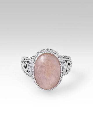 He Gives U Life Ring™ in Cor - De - Rosa Morganite - Dinner - only found at SARDA™