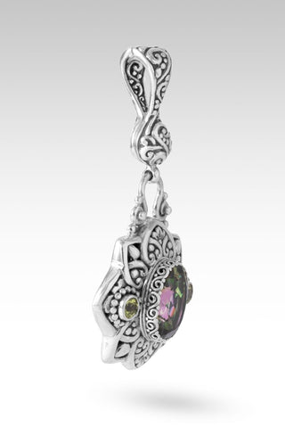 He Has Good Plans Pendant™ in Willy Nilly™ Mystic Quartz & Peridot - Multi Stone - only found at SARDA™