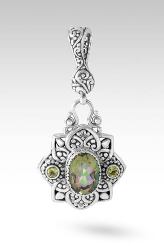 He Has Good Plans Pendant™ in Willy Nilly™ Mystic Quartz & Peridot - Multi Stone - only found at SARDA™